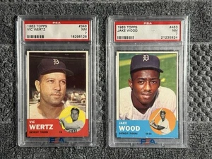 1963 Topps Baseball PSA Graded. Jake Wood #453, Detroit Tigers. - Picture 1 of 1