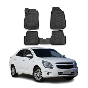 Tapetes forro OMAC para Chevrolet Cobalt 2005-2010 negro TPE para todo tipo de clima 4 piezas - Imagen 1 de 12
