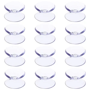 12 Stück Antirutschmatte Saugnäpfe für Glas Tisch Tasse Doppelseitige Tassen - Bild 1 von 9