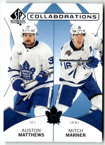 2024-25 Upper Deck SP NHL C-5 Auston Matthews Mitch Marner Collaboration Blue - Bild 1 von 2