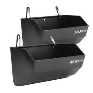 4.5 Quart Metal Goat Feeder with Clips and Nylon Tie Wraps, Hanging Metal Fen... - Picture 1 of 6