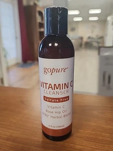 Go Pure Vitamin C Reiniger 6oz 180ml Sulfatfreies Hagebuttenöl NTRL Kräuter - Bild 1 von 3