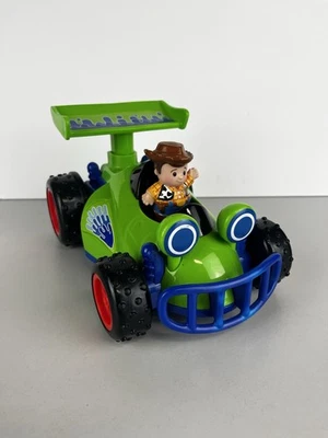 Fisher-Price Little People Disney Toy Story RC Talking Race Car 2012 w/ Woody - Image 1 of 4