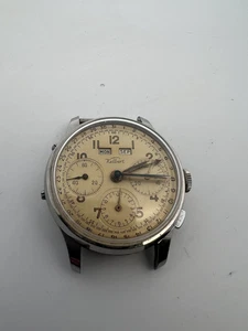 Kelbert Cronofase Quadrante Beige Data Giorno Mese Acciaio Inox - Foto 1 di 4