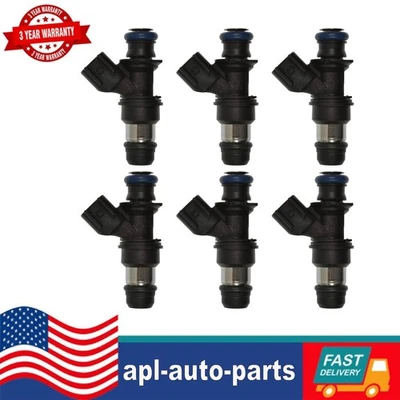 6PCS Fuel Injectors For Saturn Relay Chevrolet Uplander Pontiac G6 Montana 05-06 - Image 1 of 4