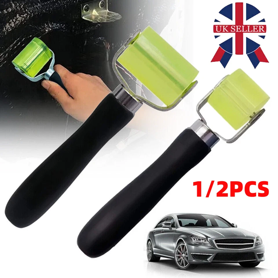 DODO MAT 1/2Pcs Car Soundproofing Pressure Roller Tool Sound Deadening Rubber Roller Kit