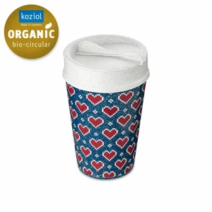 Koziol Thermobecher Iso To Go Red Hearts, plastic, Nature Night Blue, 400 ml - Picture 1 of 4