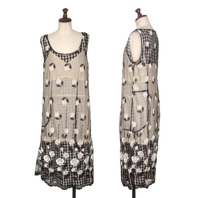 Vestido sin mangas de malla en capas COMME des GARCONS talla M (K-156099) Foto 1 de 4