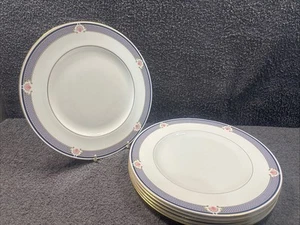 6 splendidi piatti Wedgwood "Waverley" 27 cm (modello blu diamante) - Foto 1 di 18