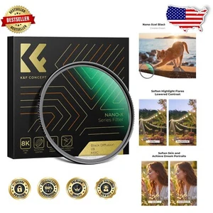 Ultra-Slim 43mm Black Diffusion Filter - No Vignetting for Stunning Portraits - Picture 1 of 9