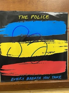 Vinile firmato The Police Sting 45 giri/min Every Breath You Take 1983 - Foto 1 di 1