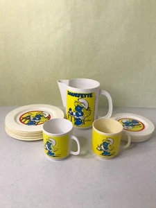 Vintage Smurf Tea Play Set - Picture 1 of 4