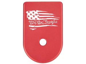 Aluminium Magazin Finger Verlängerung für Glock 17 19 45 rot We The People - Bild 1 von 1