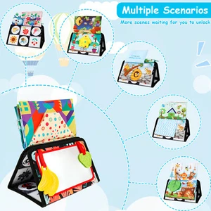 Baby Tummy Time Floor Mirror Montessori Infant Sensory Toy with Soft Cloth SwBno - Picture 1 of 11