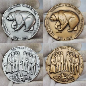 1969 California Bicentennial Medals Silver & Bronze 4.28oz .999 Medallic Art Co. - Picture 1 of 9