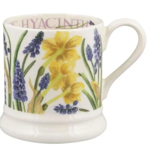 Tazza Emma Bridgewater fatta a mano nel Regno Unito 1/2 pinta - classica - FIORI DI GIACINTO - Foto 1 di 1