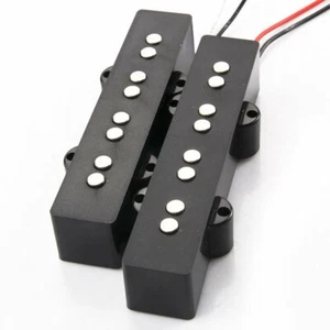 4 Strings JB Jazz Bass Guitar Pickups Neck Bridge Set of 2 Magnet Ceramic Pickup - Picture 1 of 12