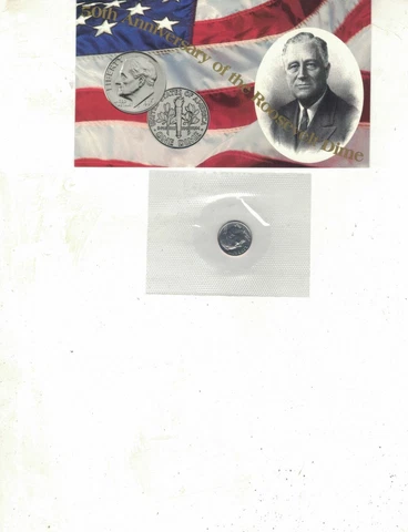 1996 W UNCIRCULATED ROOSEVELT DIME NICE COIN STILL IN MINT CELLO L@@K Cover
