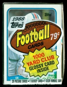 1988 Topps Football paquete de violonchelo sin abrir (29 tarjetas) exhibición Dan Marino - como nuevo - Imagen 1 de 2