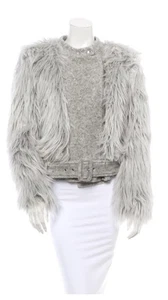 Band Of Outsiders Faux Fur Jacket Sz S - Picture 1 of 4