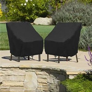2x Patio Chair Cover Lounge Seat Waterproof Outdoor Garden Lawn Furniture Cover - Picture 1 of 12