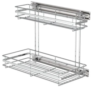 Messing Spülenschrank Spülen Auszug Unterschrank Vollauszugsschiene 230x480x390 - Bild 1 von 3