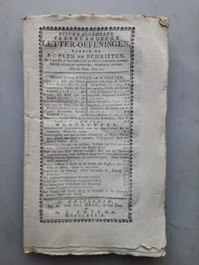 1789 DUTCH Magazine Vaderlandsche Letter-Oefeningen w/ UK IRON Bridge Print - Picture 1 of 2