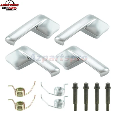 4x Door Handles Inside Interior Chrome for Ford Expedition 2003 2004 2005 2006  - Image 1 of 4