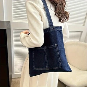 Dark Blue Denim Shoulder Bag - Picture 1 of 5