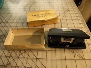 Vintage Pop Up Pocket Binoculars Opera Glasses 2.5X2.5M/M IN BOX - Picture 1 of 5