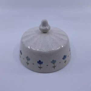 Metlox Vernon Ware True Blue Round Covered Butter Cheese Dish Top Only - Picture 1 of 4