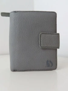 Cartera monedero Foxfield Cumbria de cuero fino con boca para tarjetas - Imagen 1 de 8
