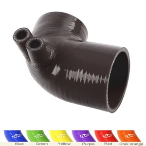 Black For Silicone Intake Coupler Boot HFM 1992-1999 BMW E36 air intake hose ZAP - Picture 1 of 9