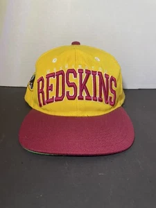 RARE Vintage Washington Redskins Snapback NFL Hat Yellow Red Brim Commanders - Bild 1 von 5