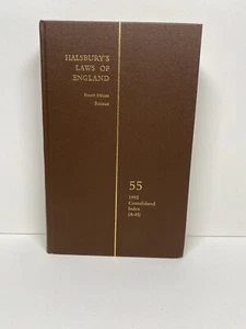 Halsbury’s Laws Of England - Fourth - Volume 55 Consolidated Index (A-H) Reissue - Bild 1 von 13