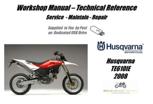 Husqvarna TE610IE Manuale Officina Riparazione Servizio USB 2008 - Foto 1 di 9