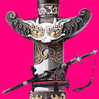 Qing Dynasty Emperor Saber Battle Jian Damascus Steel Chinese Kungfu Dao Sword