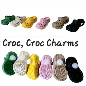 Croc Shoe Charm Keychain 6PC Shoe Decorations 3D Cute Mini Accessories for Crocs - Picture 1 of 21