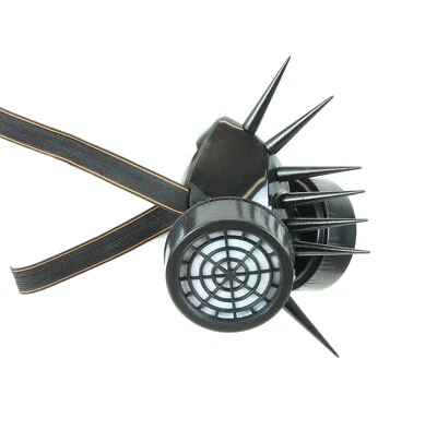 3" Long Spike Steampunk Gas Mask Cosplay Spikes Respirator Costume Party - Image 1 of 4