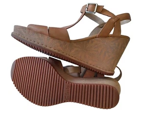 NEW Other Clarks Narrative Women's Tan Leather Strappy Sandals UK 7.5 - Picture 1 of 5