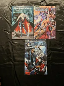 AVATAR BRIAN PULIDO MEDIEVAL LADY DEATH #4 WRAP PREMIUM DI AMORIM 3 COVERS - Picture 1 of 4
