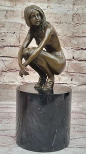 Escultura de bronce fundido caliente mujer desnuda edición coleccionista obra maestra obra de arte - Imagen 1 de 10