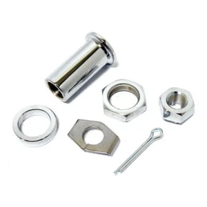 Achsmontage Kit, Hinterrad, Chrom, für Harley-Davidson EL, FL, UL 36-57 - Picture 1 of 1