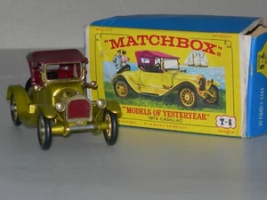 Vintage Lesney Matchbox Of Yesteryear 1913 Cadillac No Y-6 - Picture 1 of 10
