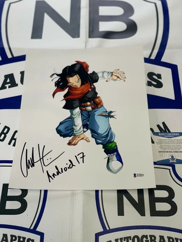 Colleen Clinkenbeard Android 17 Signed 11x14 Photo Beckett COA DRAGON BALL Z Cover