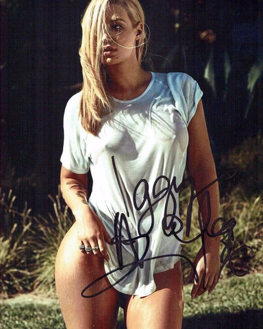 Iggy AZALEA Singer Model SIGNED Autograph 10x8 Glamour Sexy Photo D AFTAL COA Cover