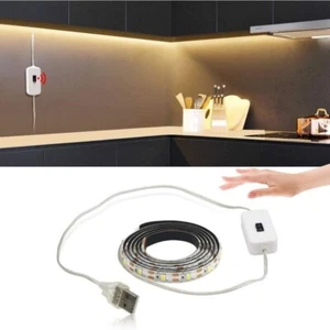 USB LED Light Strip Hand Wave Sweep Motion Sensor Strip Light for Closet Cabinet - Picture 1 of 11