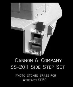 Cannon & Company HO ST-2011 Side Step Set Athearn SD50 SD60 SD60M MODELRRSUPPLY - Picture 1 of 3