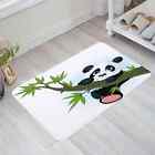 Tapis pour animaux panda encre bambou peinture sol entrée porte tapis salon cuisine