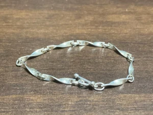 Georg Jensen # 283C Sterling Silver 925 Bracelet Length 16.5cm 6.5" Used Vintage - Picture 1 of 24